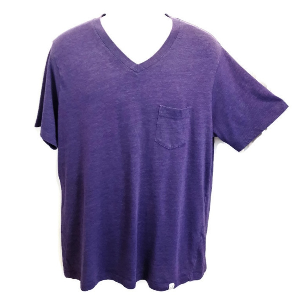 OP Pullover V Neck Purple Chest Pocket XL 46 48